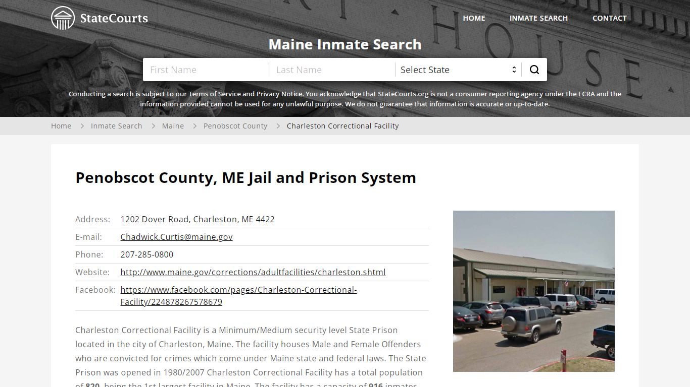 Charleston Correctional Facility Inmate Records Search ...